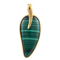 Malachite Silver Pendant