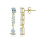 Sky Blue Topaz Silver Earrings