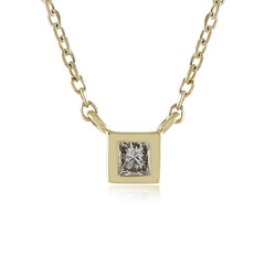 9K SI2 (H) Diamond Gold Necklace