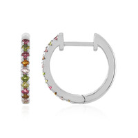 Fancy Tourmaline Silver Earrings