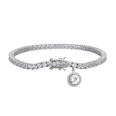 White Topaz Silver Bracelet (Adela Silber)