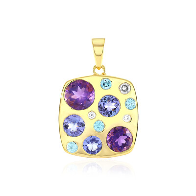 Siberian Amethyst Silver Pendant