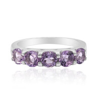 Amethyst Silver Ring