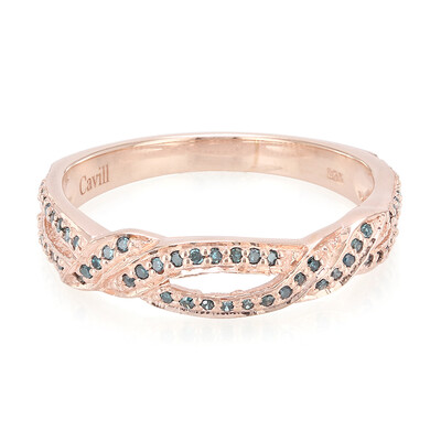 Fancy Diamond Silver Ring