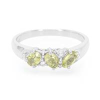 Cuprian Tourmaline Silver Ring
