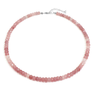 Sawar Rose Quartz Silver Necklace