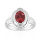Brazilian Pink Tourmaline Silver Ring (Remy Rotenier)