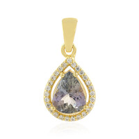 Unheated Tanzanite Silver Pendant