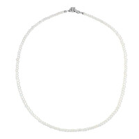 White Topaz Silver Necklace