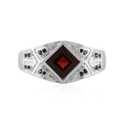 Indian Garnet Silver Ring