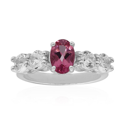 Flamingo Mystic Topaz Silver Ring