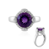 Uruguayan Amethyst Silver Ring
