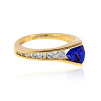 9K AAA Tanzanite Gold Ring (de Melo)