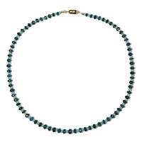Zambian Emerald Silver Necklace (Riya)
