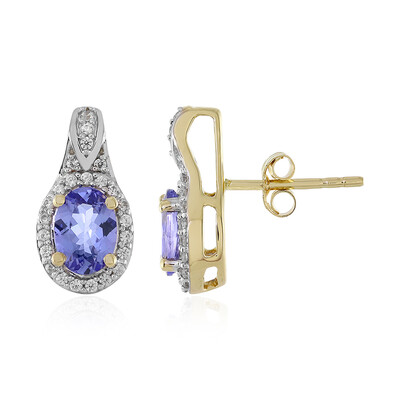 9K Tanzanite Gold Earrings (Adela Gold)