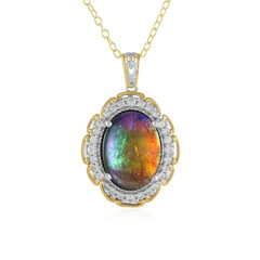 Ammolite Silver Necklace (Gems en Vogue)