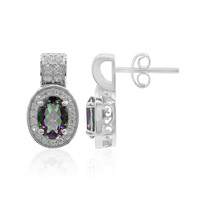 Mystic Quartz Silver Earrings