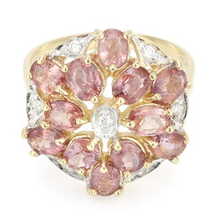 18K Unheated Padparadscha Sapphire Gold Ring (AMAYANI)