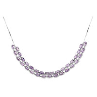 Amethyst Silver Necklace