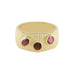 Rhodolite Silver Ring