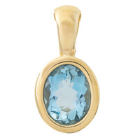 9K Santa Maria Aquamarine Gold Pendant (CUSTODANA)