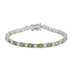 Burmese Peridot Silver Bracelet