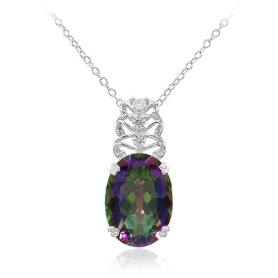 Mystic Quartz Silver Necklace