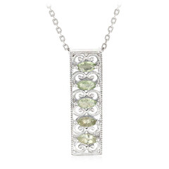 Paraiba Tourmaline Silver Necklace