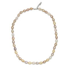 Freshwater pearl Silver Necklace (TPC)