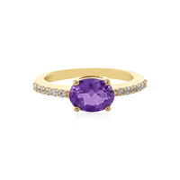 Siberian Amethyst Silver Ring