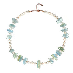 Aquamarine Silver Necklace