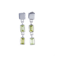 Peridot Silver Earrings