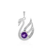 Amethyst Silver Pendant