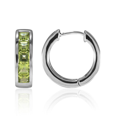 Peridot Silver Earrings
