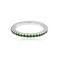 Russian Diopside Silver Ring