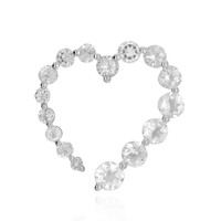 White Topaz Silver Pendant