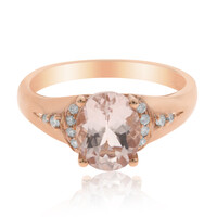 10K AAA Morganite Gold Ring