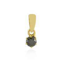 9K Black Diamond Gold Pendant