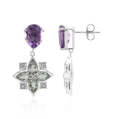 Rose de France Amethyst Silver Earrings (Remy Rotenier)