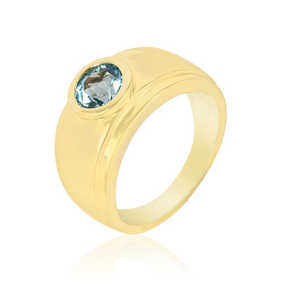Swiss Blue Topaz Silver Ring
