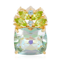Mountain Lake Quartz Silver Pendant