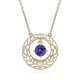 9K AAA Tanzanite Gold Necklace (Ornaments by de Melo)