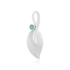 Colombian Emerald Silver Pendant