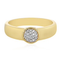 I3 (I) Diamond Silver Ring