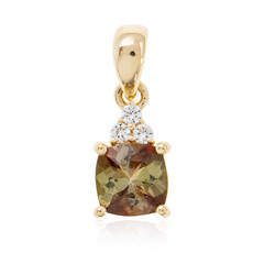 9K Andalusite Gold Pendant