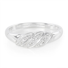 White Topaz Silver Ring