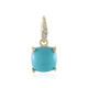 9K Sleeping Beauty Turquoise Gold Pendant