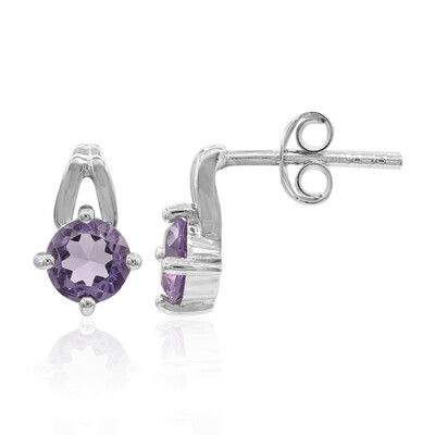 Amethyst Silver Earrings