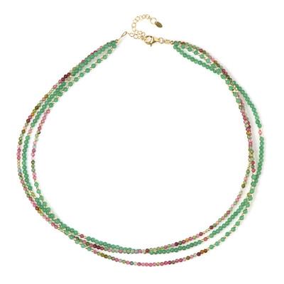 Green Aventurine Silver Necklace (Riya)