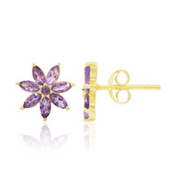 Amethyst Silver Earrings